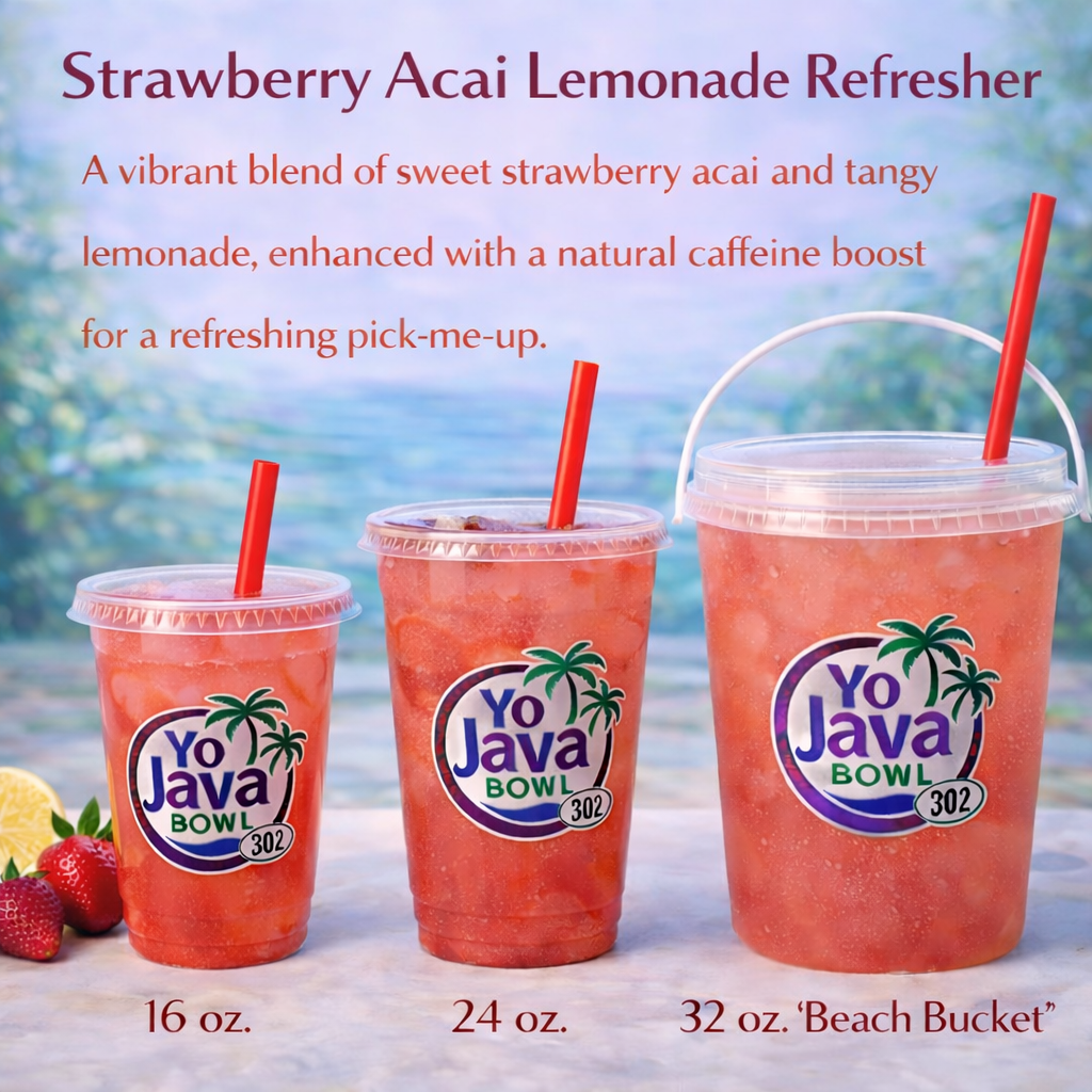 Strawberry Acai Lemonade Refresher