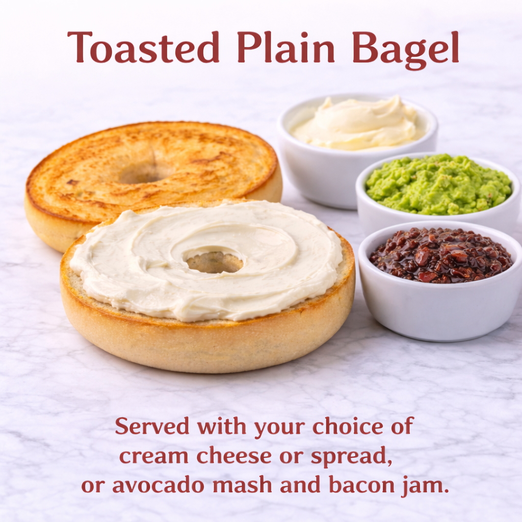 Toasted Plain New York Bagel