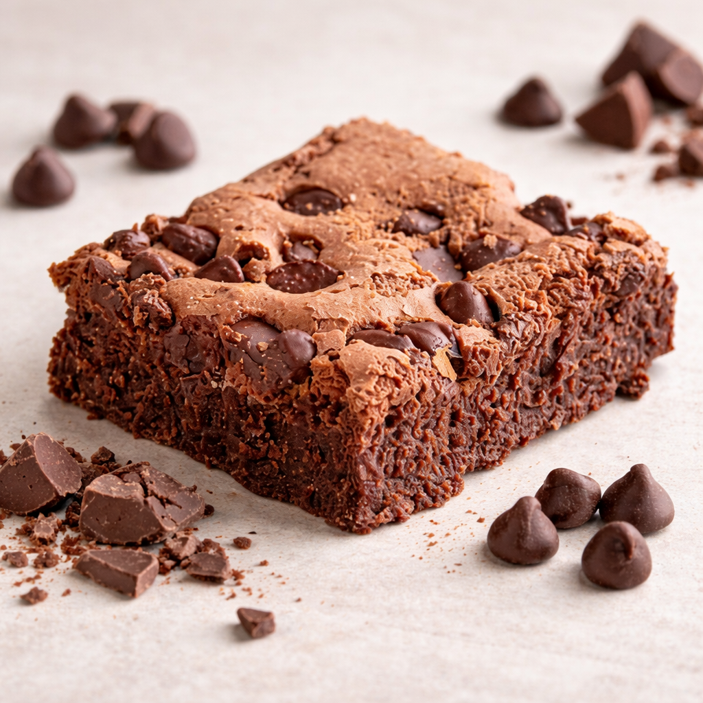 Chocolate Chip Fudge Brownie