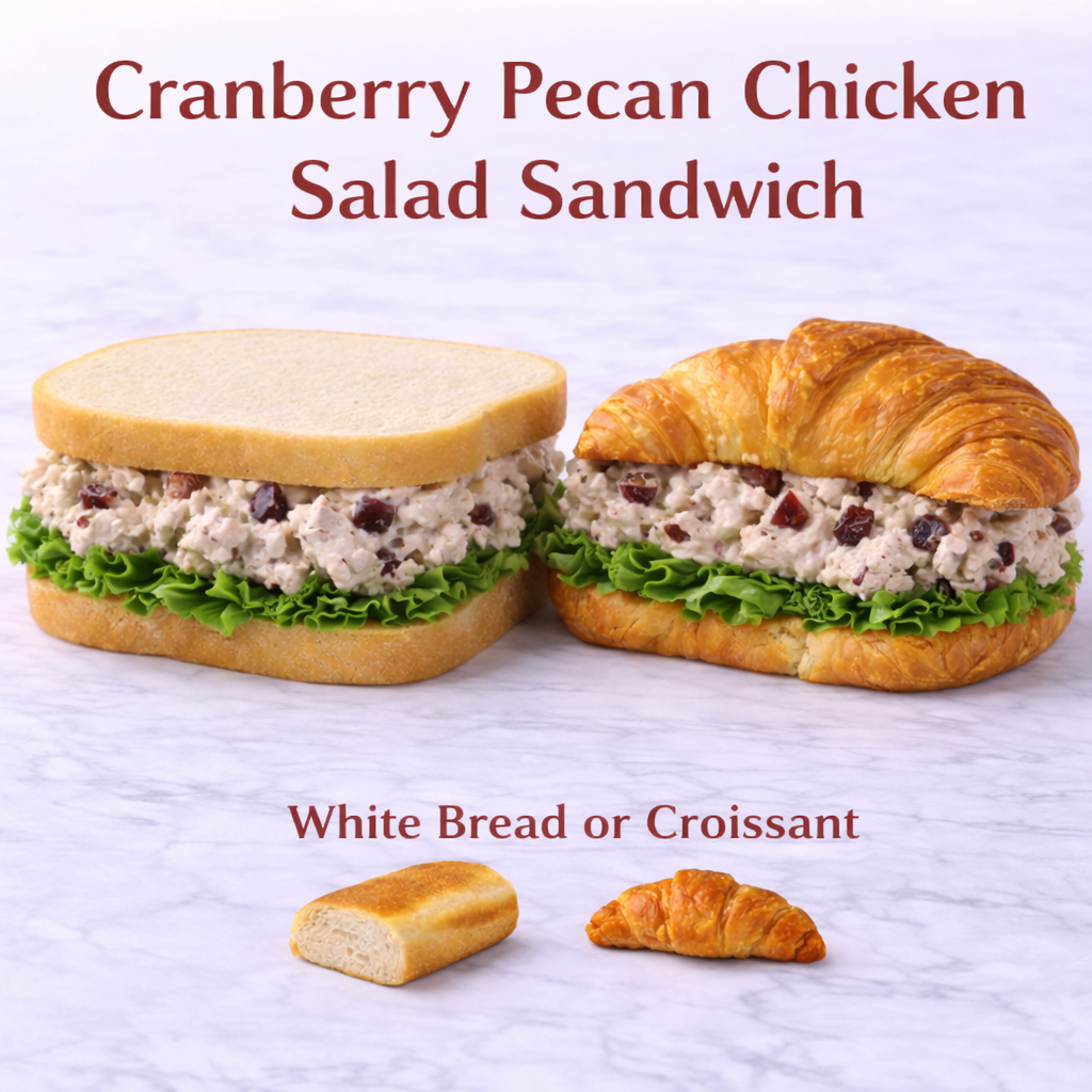 Cranberry Pecan Chicken Salad Sandwich